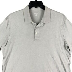 Lands End Traditional Fit‎ Polo Style Casual Comfort Wear Shirt Mens XLT Gray